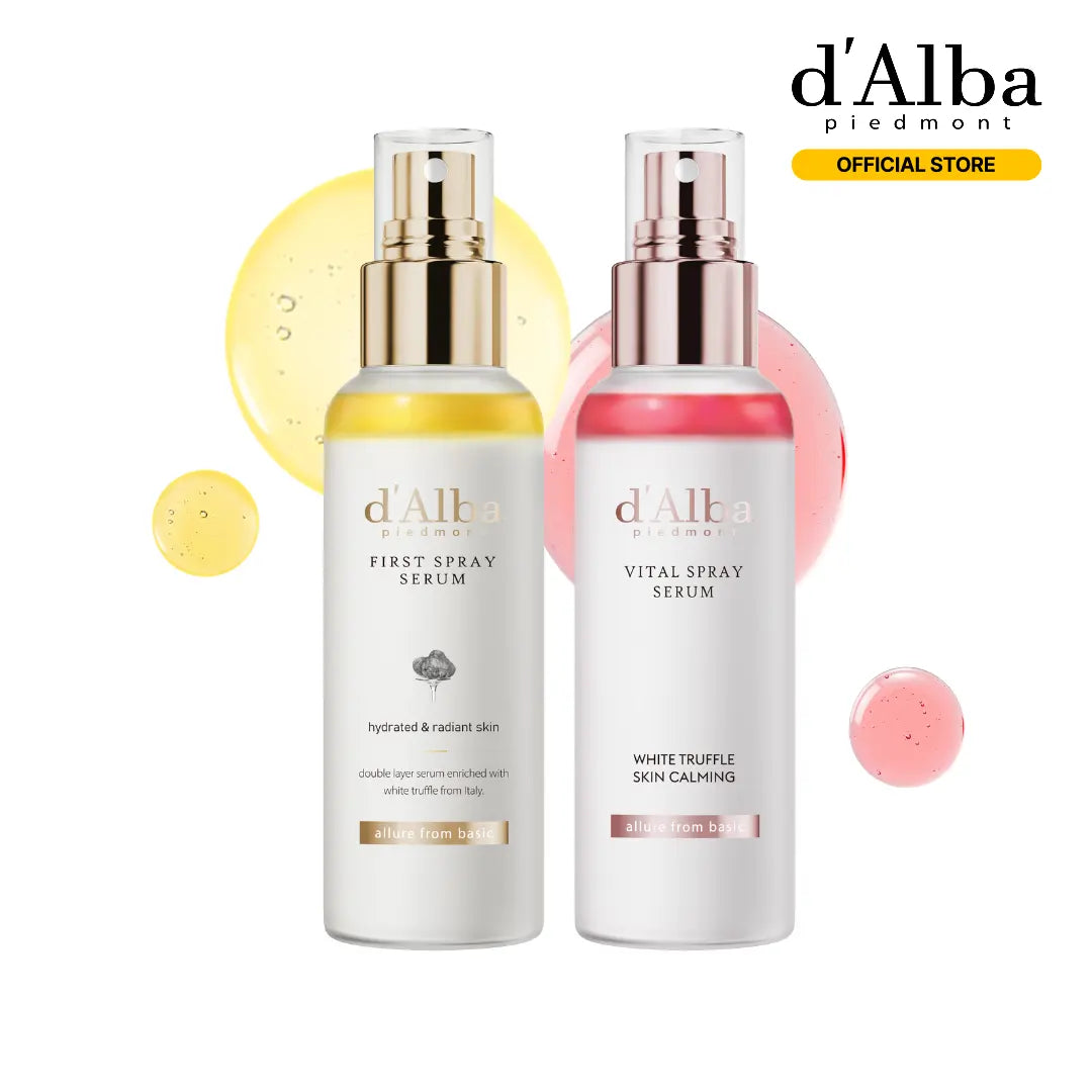 [OFFICIAL D'Alba] [Set] White Truffle First Spray Serum (3.38 Fl Oz) + White Truffle Vital Spray Serum (3.38 Fl Oz)