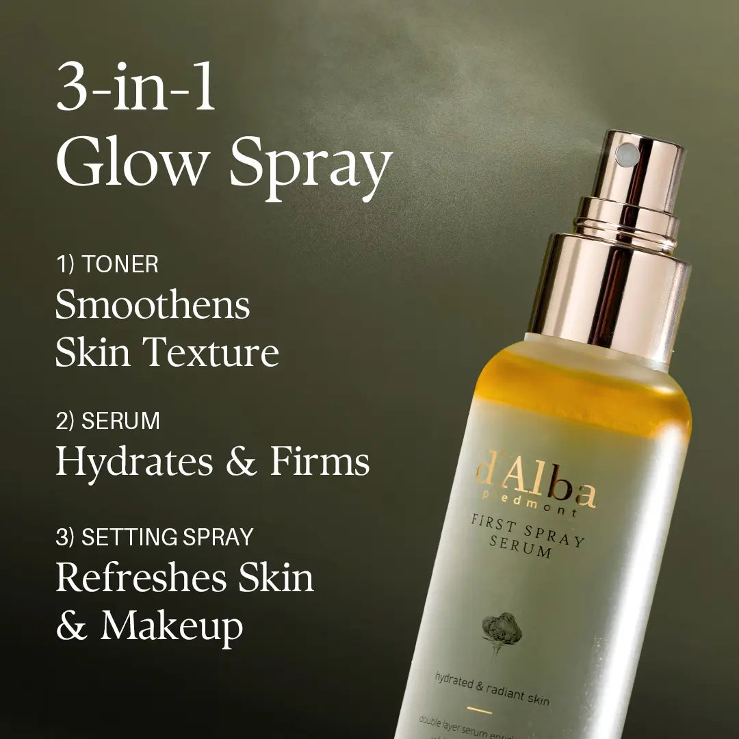 [OFFICIAL D'Alba] [Set] White Truffle First Spray Serum (3.38 Fl Oz) + White Truffle Vital Spray Serum (3.38 Fl Oz)