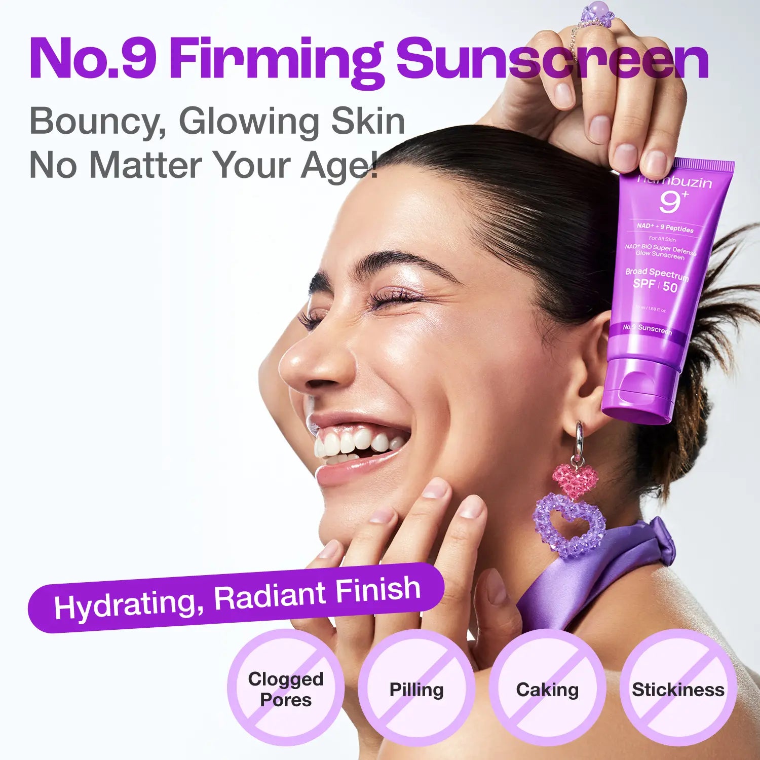 [Numbuzin Official Shop] No.9 NAD+ Glow AM Set | No.9 NAD+ PDRN Glow Boosting Toner + No.9 NAD+ BIO Lifting-Sil Essence + No.9 NAD+ BIO Super Defense Glow Sunscreen with SPF 50 | Glowing, Firming, Hydrating | Peptides, NAD+