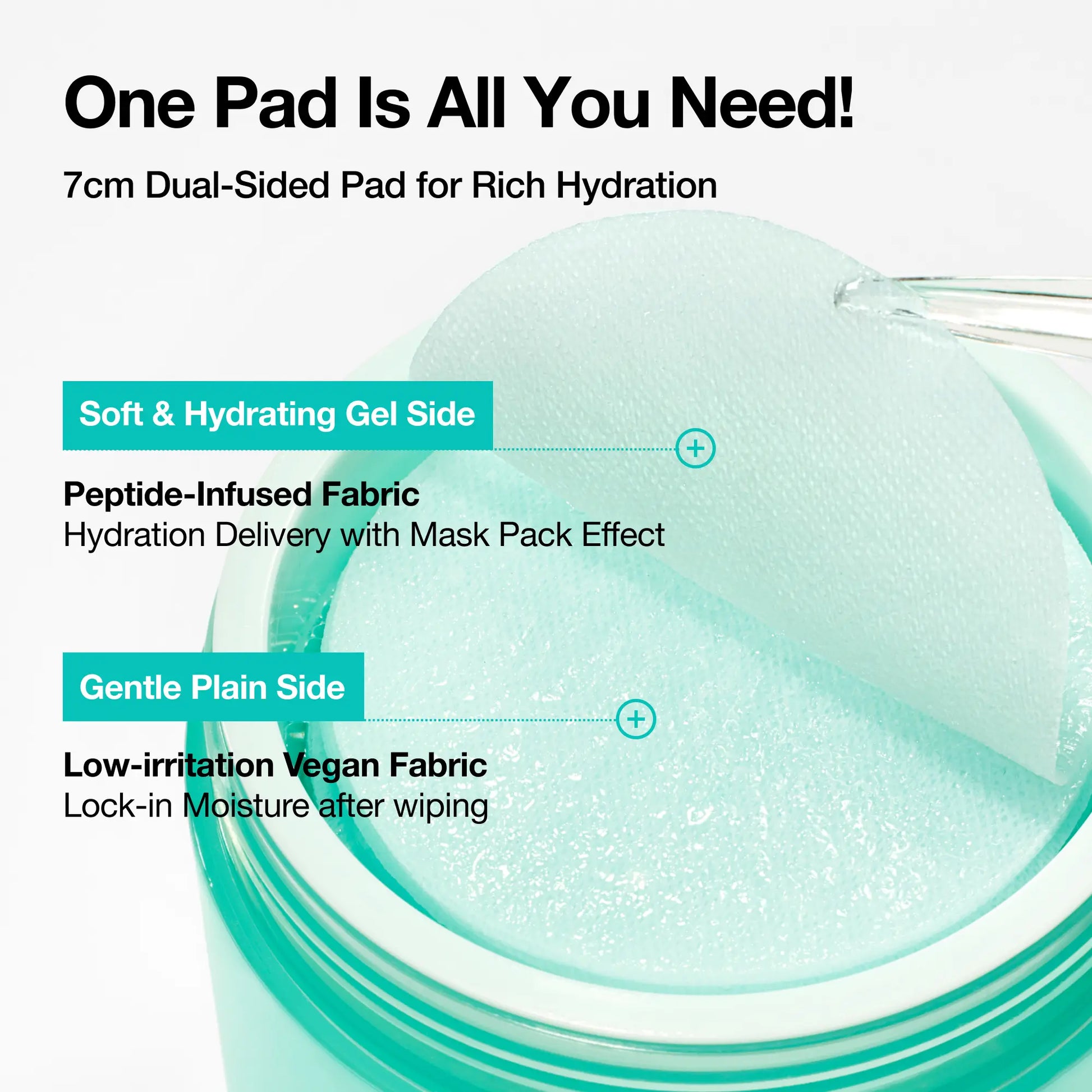 [Anua] PDRN 100 Hyaluronic Acid Glow Pad (180Ml / 60Pads)｜Deep Hydration, Radiance, Toner Pads, Korean Skincare, Rejuvenating, Firming, Collagen, Moisture Plumping, Vegan Fabric, Peptides, Glow