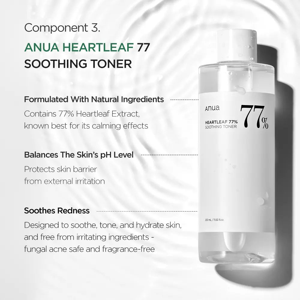 [Anua Official Shop] Anua Essential Trio (Oil Cleanser + Deep Cleansing Foam + Calming Toner) ｜ Gentle Korean Skincare