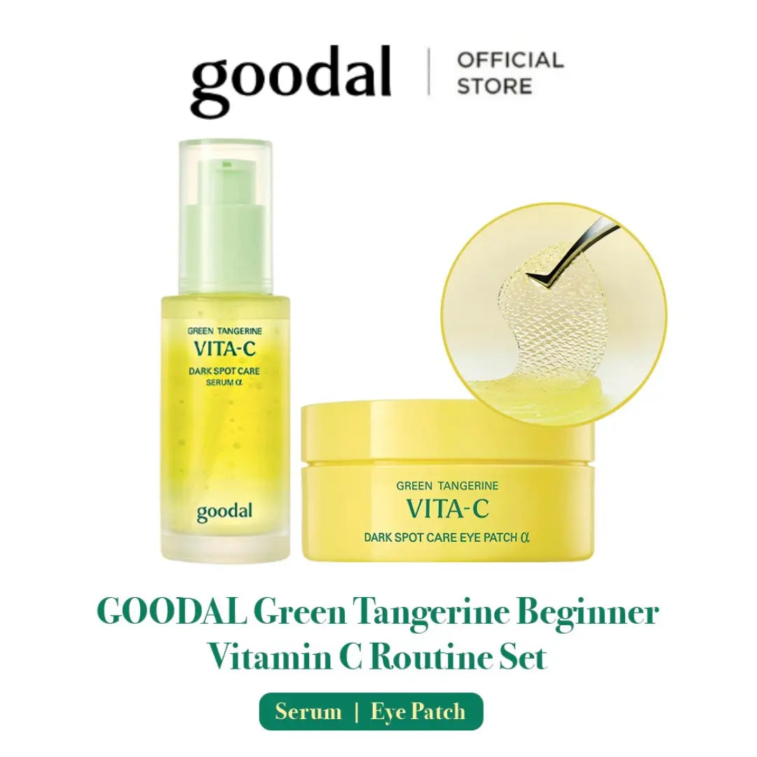 [GOODAL Official Shop] GOODAL Green Tangerine Beginner Vitamin C Routine Set | Brightening & Firming Dark Spot Care Skincare Set