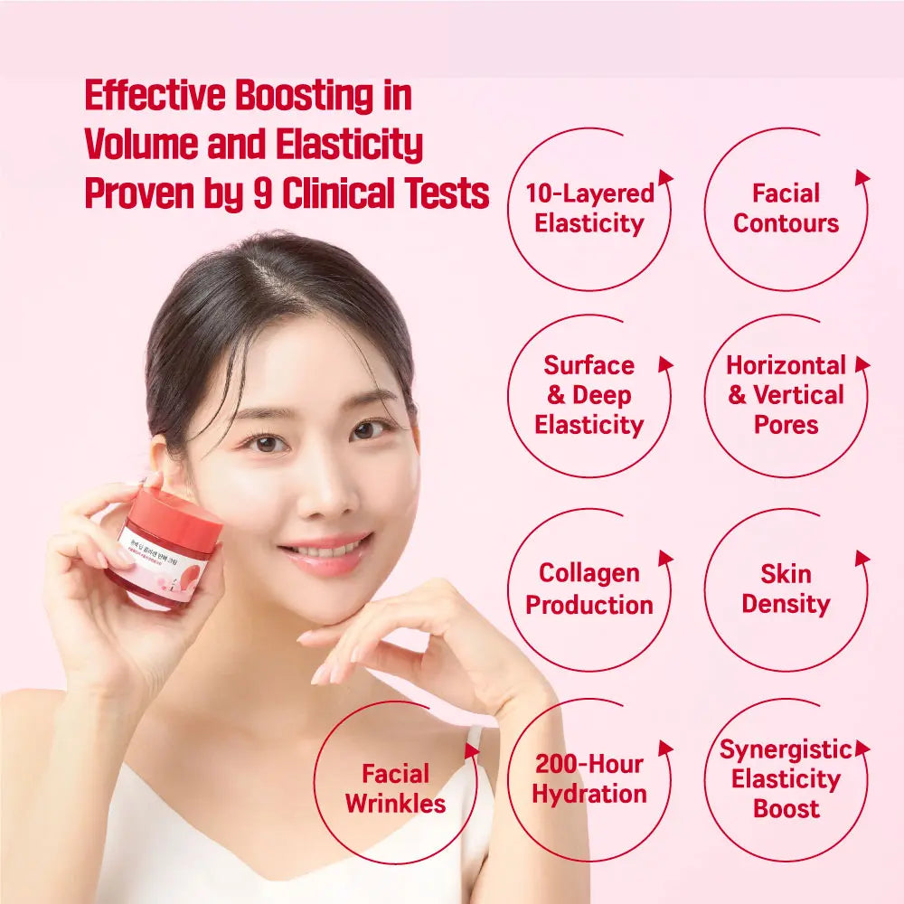 ROUND LAB Camellia Deep Collagen Firming Cream 50Ml Moisturizers Skincare Comfort Skin Repair