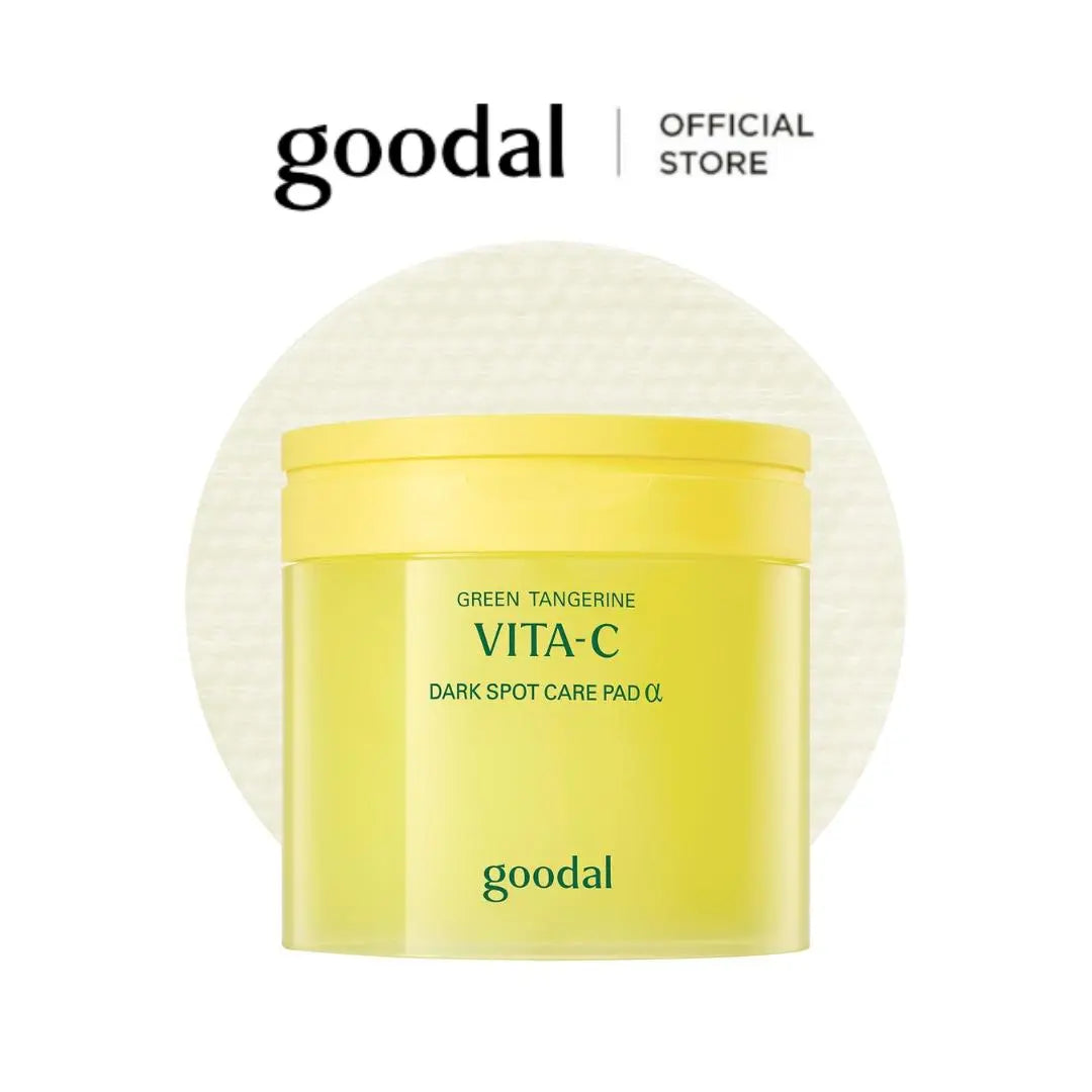[GOODAL Official Shop] GOODAL Green Tangerine Vita C Dark Spot Care Pad ALPHA | Lightweight Brightening Toner Pads for Glass Skin Glow | Skin Repair & Moisturizing Care | Helps Improve Hyperpigmentation | 70 Sheets