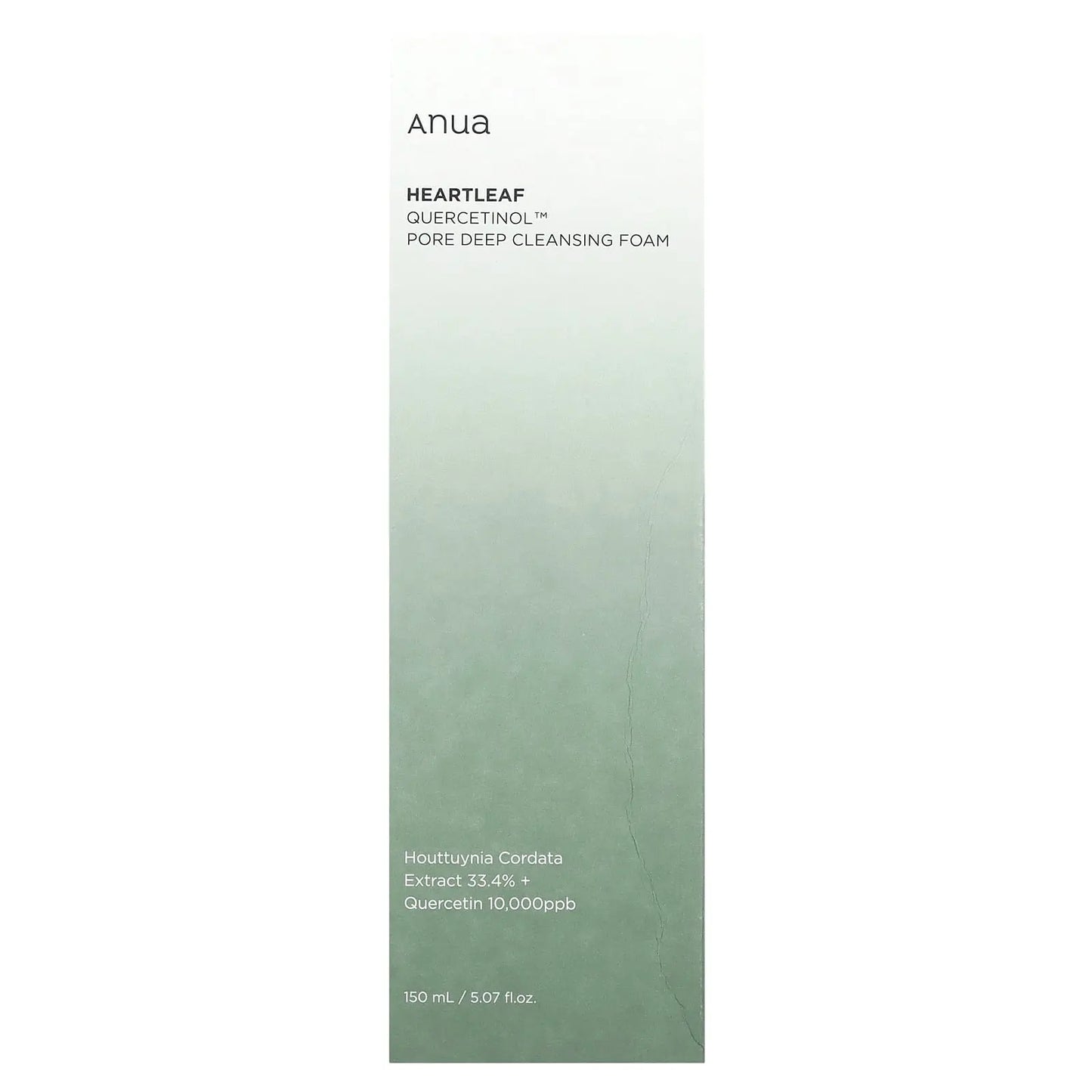 Anua Heartleaf Quercetinol™ Deep Cleansing Foam, 5.07 Fl Oz (150 Ml)