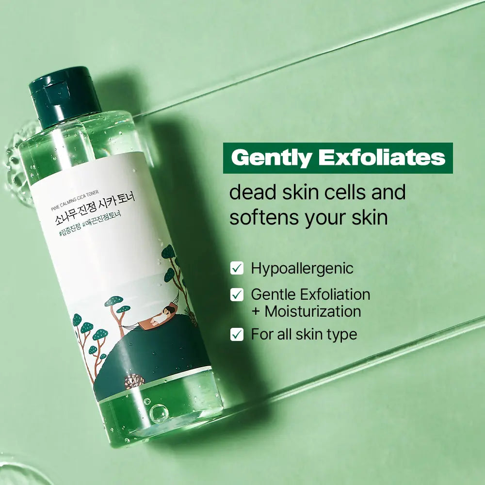 Korean Sensitive Skin Rescue Set (Dokdo Cleansing Oil 200Ml, Dokdo Cleanser 150Ml, Pine Calming Cica Toner 250Ml, Pine Calming Cica Ampoule 30Ml, Birch Juice Moisturizing Face Cream 80Ml) Hydrating, Soothing