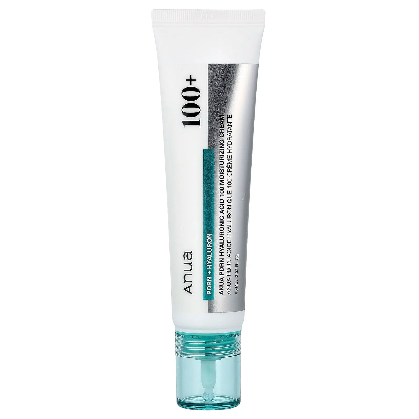 Anua PDRN Hyaluronic Acid 100 Moisturizing Cream, 2.02 Fl Oz (60 Ml)