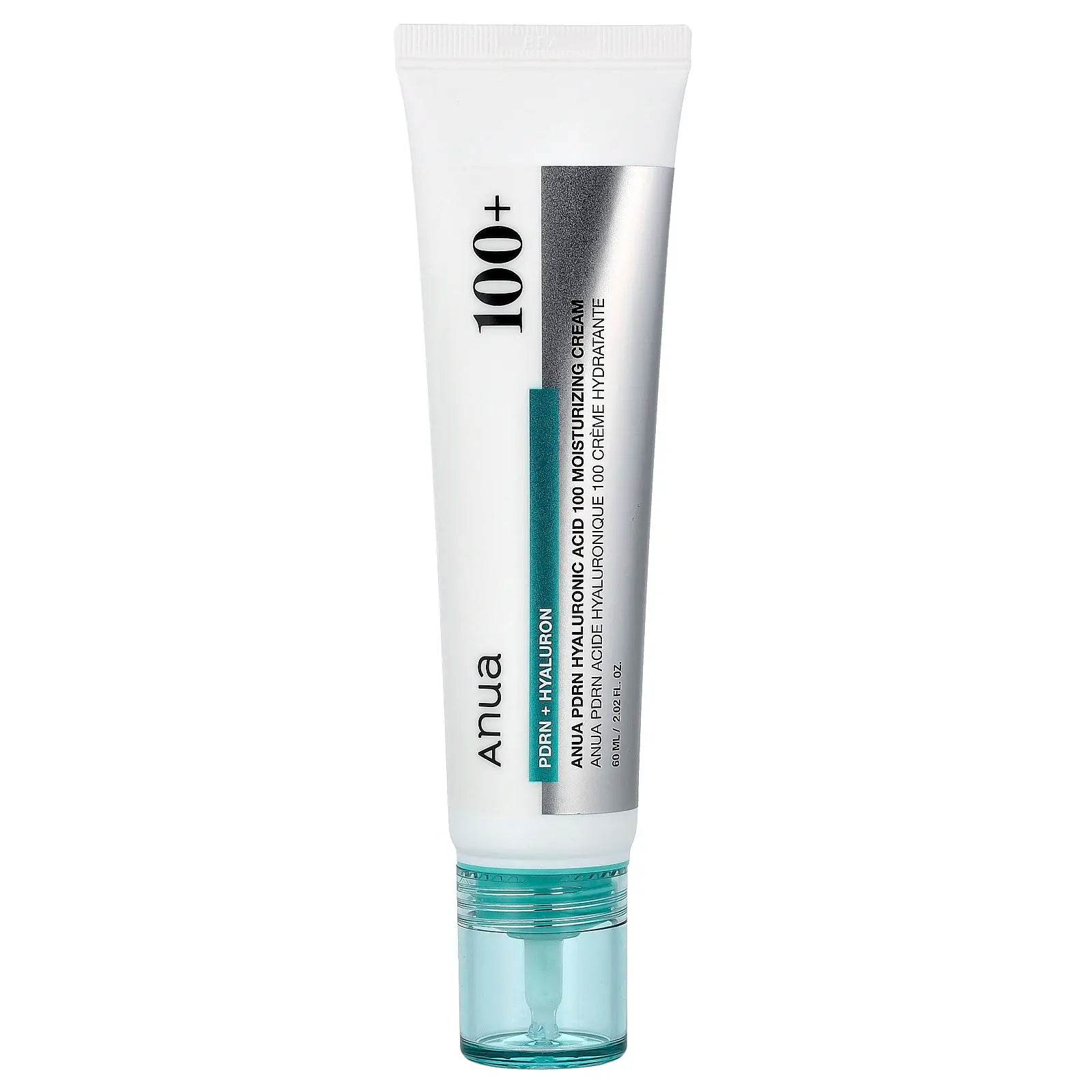 Anua PDRN Hyaluronic Acid 100 Moisturizing Cream, 2.02 Fl Oz (60 Ml)