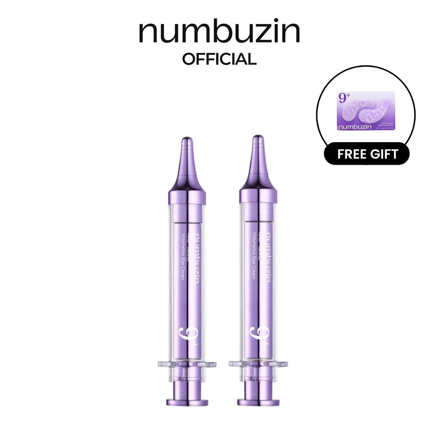 [Numbuzin Official Shop] No.9 NAD+ Glow up Duo | NAD, Peptides, PDRN, Retinol, Niacinamide | Anti-Aging, Wrinkles, Fine Lines, Eye Bags, Dark Circles, Firming