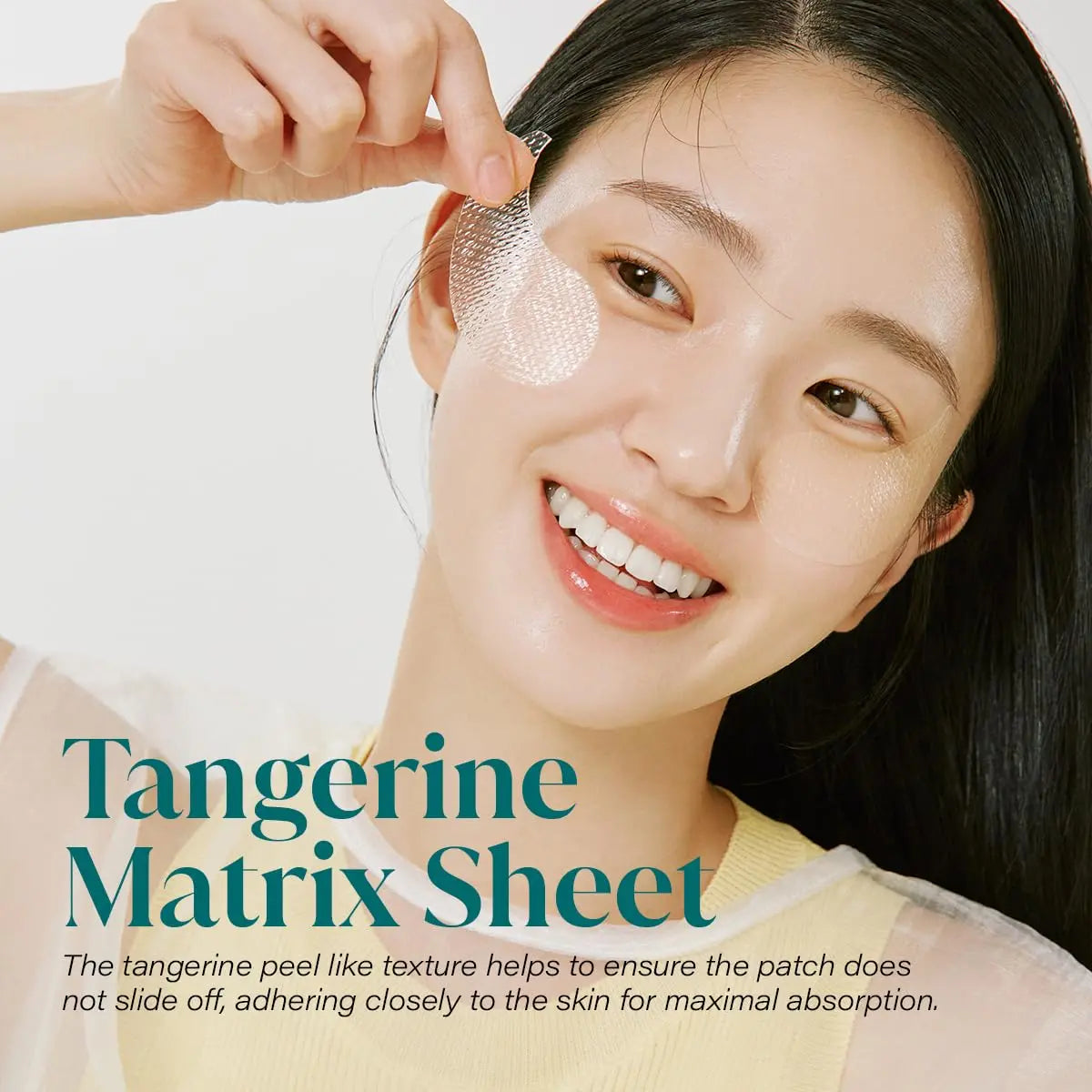 GOODAL Green Tangerine Vitamin C Moisturizing Eye Patch | 5-Minute, Hydrating Gel Patch (60 Sheets)