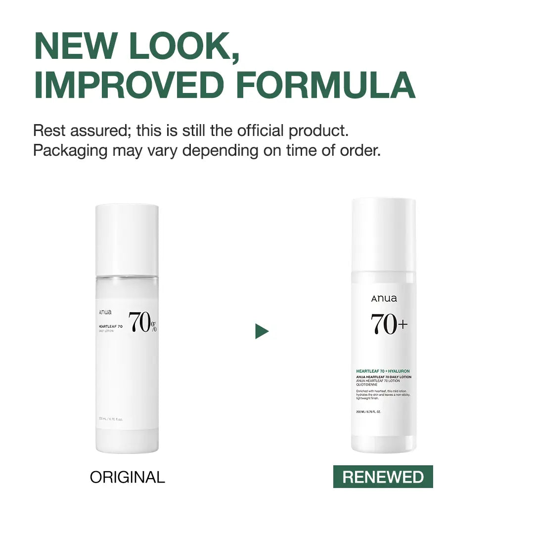 [Anua] Heartleaf 70 Daily Lotion 6.76 Fl.Oz. (200Ml) ｜Oily-Skin Moisturizers, Comfort & Hydrate Moisturizer, Korean Skin Care