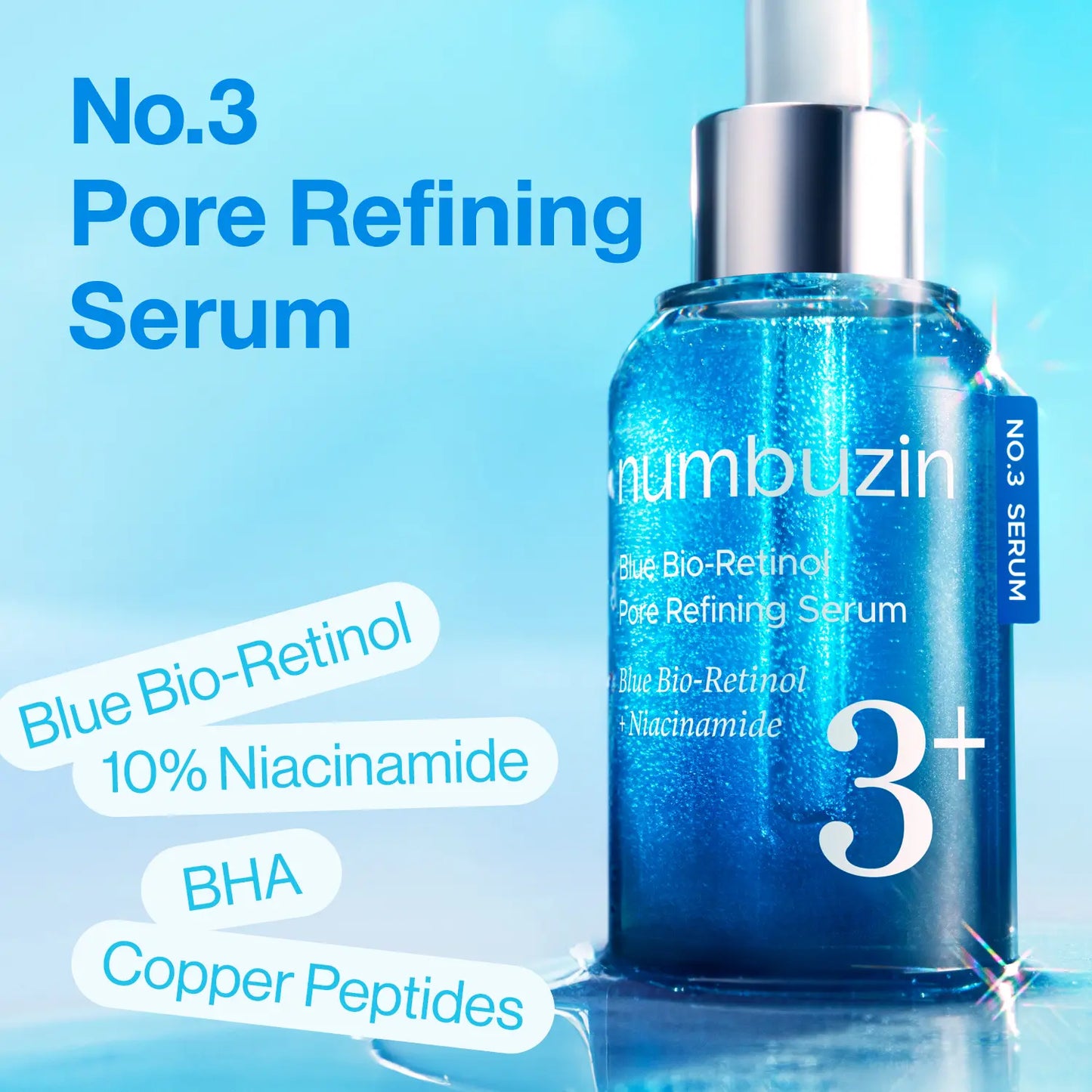 [Numbuzin Official] Serum Squad for Skin Concerns - Soothing, Plumping, Pore Refining, Skin Barrier | Collagen, PDRN, Retinol, Niacinamide