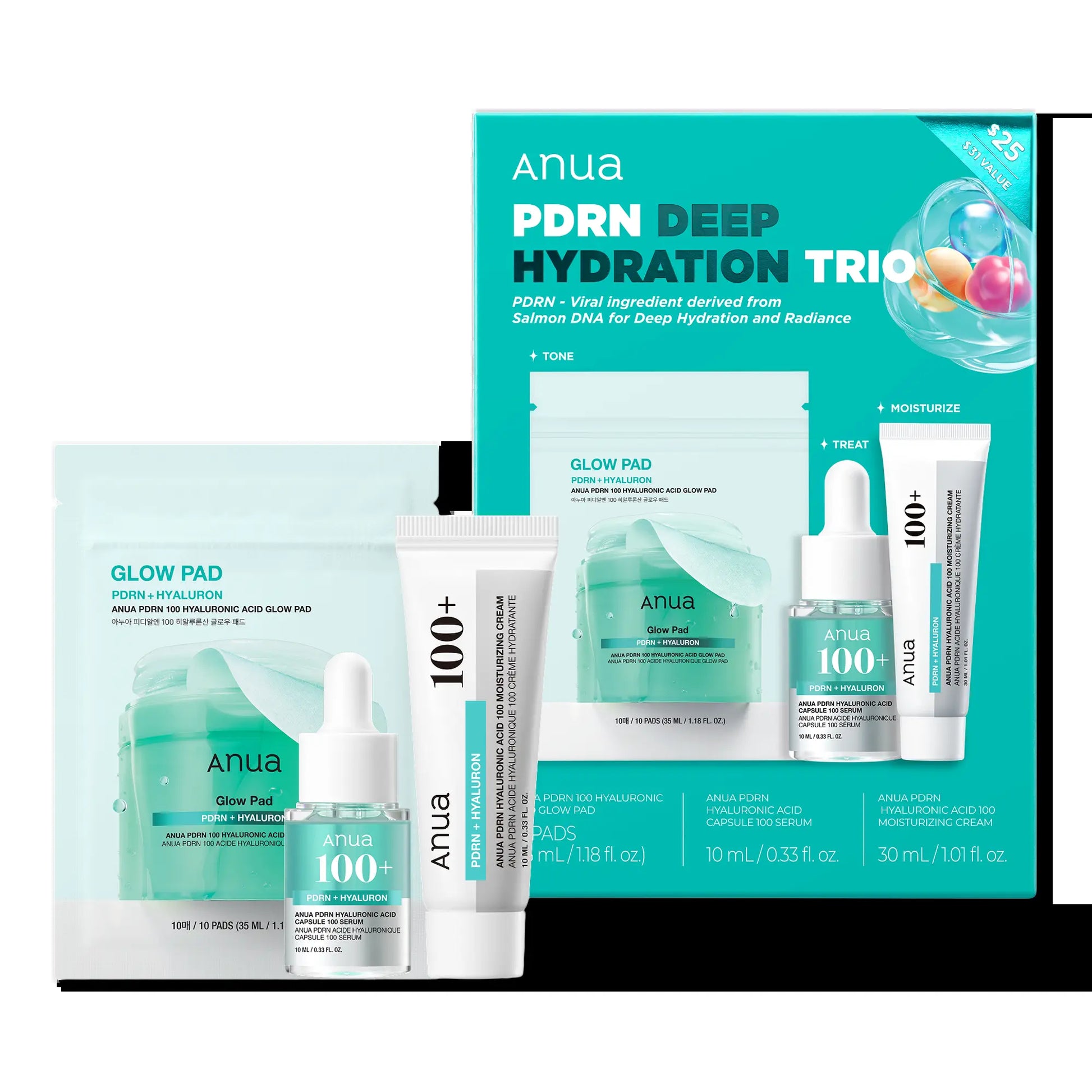 ANUA Pdrn Deep Hydration Trio