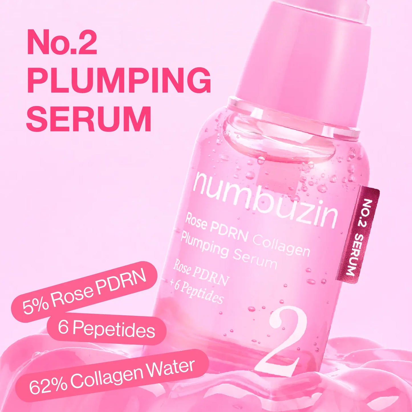 [Numbuzin Official] Serum Squad for Skin Concerns - Soothing, Plumping, Pore Refining, Skin Barrier | Collagen, PDRN, Retinol, Niacinamide