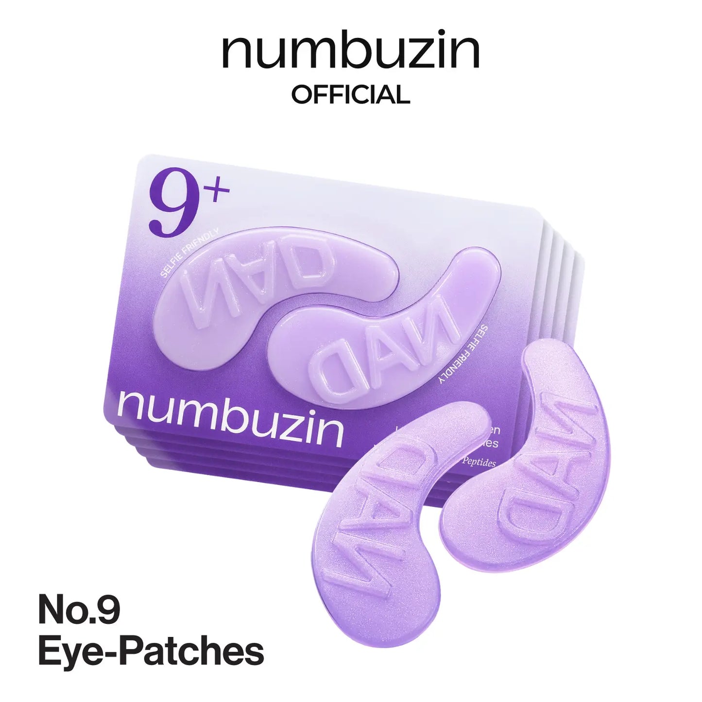 [Numbuzin Official] No.9 NAD+ Eye Patches | NAD+ Collagen under Eye Patches | Dark Circles, Cooling, Puffy Eyes, Eyebags, Wrinkles | Peptides, Caffeine, Niacinamide | Self Care, Gift | 5 Pairs, 10 Patches