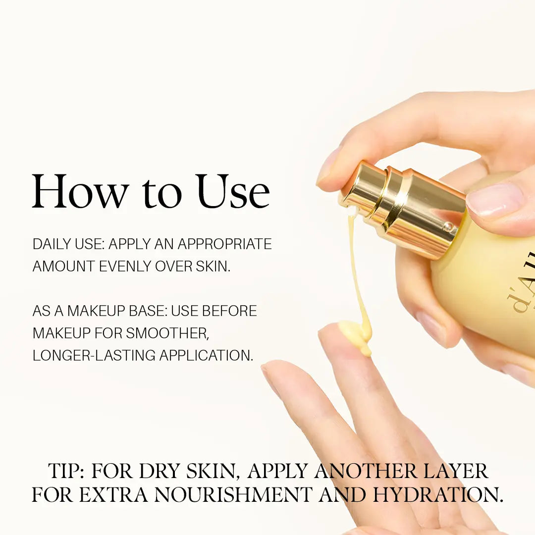 [OFFICIAL D'Alba] White Truffle Moisturizing Serum Lotion – Daily Milky Vitamin Lotion W/ Trufferol, Rose Water, Niacinamide, & Vitamin C - Hypoallergenic (3.38 Fl Oz)